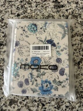 MOFEO Blue Floral Tablet Folio Case – Protective Cover for Tablets
